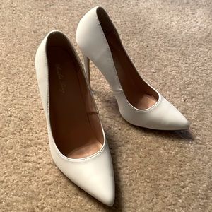 White stilettos!